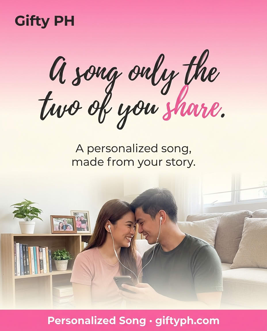 Gifty PH ad creative: a personalized song gift